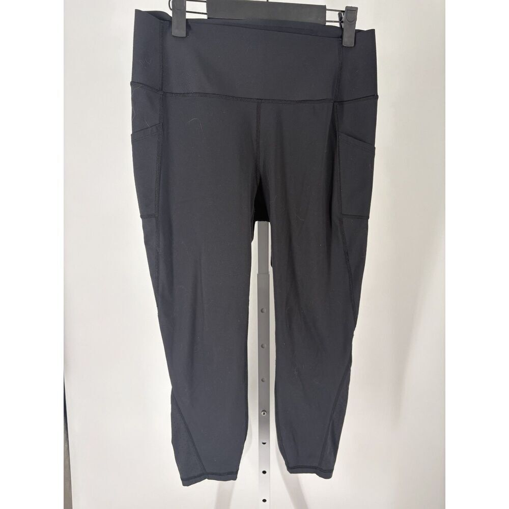 GAP Black High Rise Leggings Side Pocket Athletic Activewear Pants